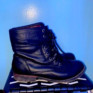 Rock & Candy Combat Boots Size 7 in U.S. Women’s
